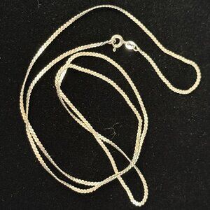 Sterling Silver Chain Necklace, 24"